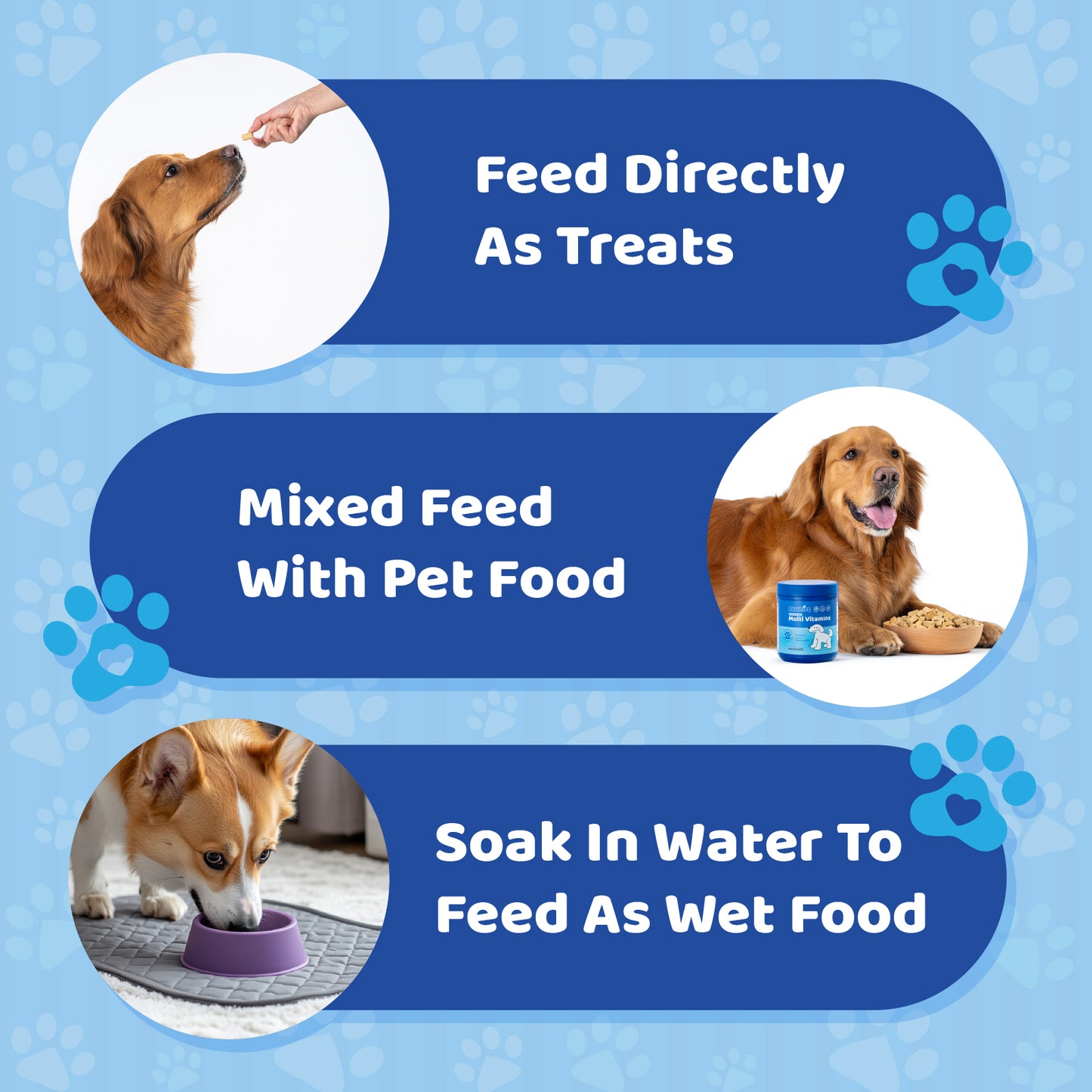 PawRise Freeze Dried Multi Vitamins Chews for Dogs